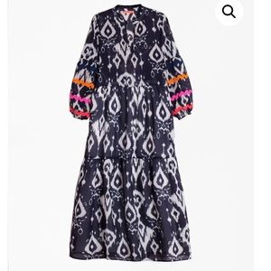 NWT Villagalo Tammy Dress - Navy Ikat